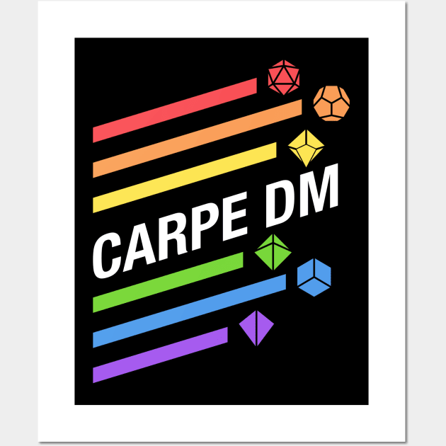 Rainbow Carpe DM - RPG Dice Addict Wall Art by pixeptional